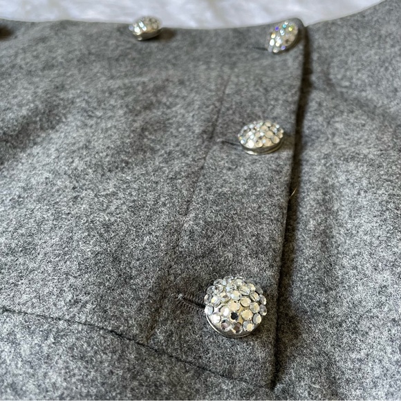 Celine skirt paris wool cashmere captain jewel button NWOT - Picture 2 of 4